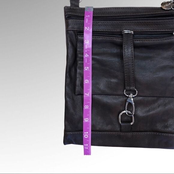 BORSE IN PELLE Brwn Leather Crossbody/Shoulder Bag - Picture 5 of 12